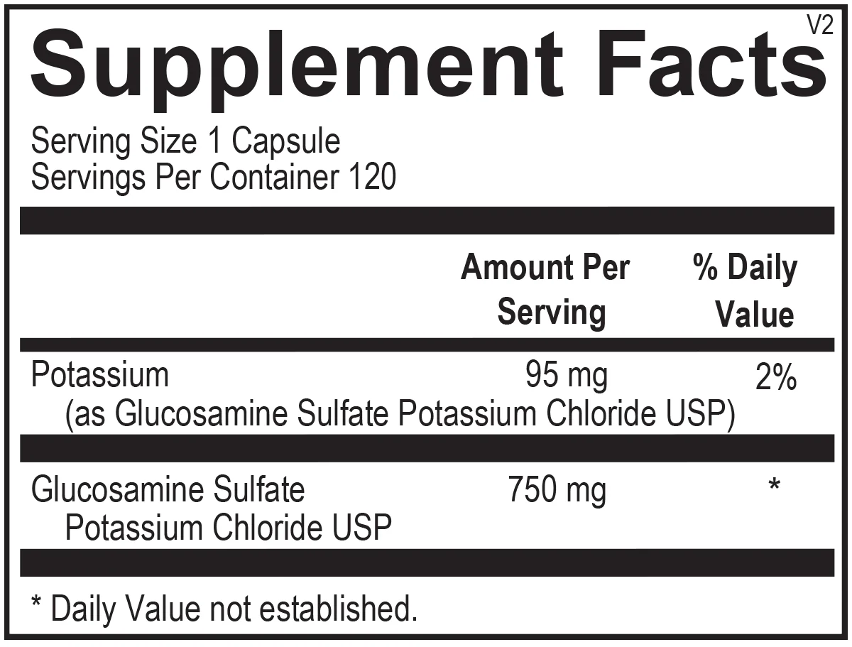 Glucosamine Sulfate 120 Capsules - Image 2