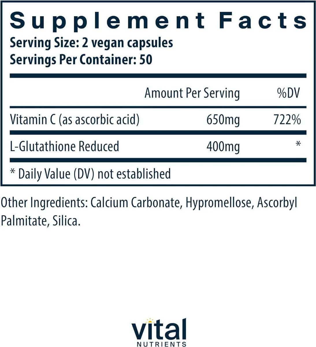 Glutathione 400 MG 100 Capsules - Image 2