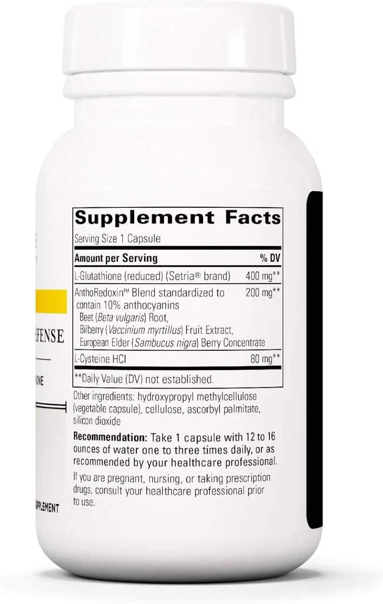 Glutathione Cell Defense 60 Veggie Caps - Image 3