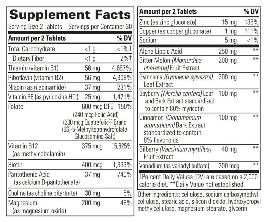 Glycemic Manager 60 Tablets - Image 3