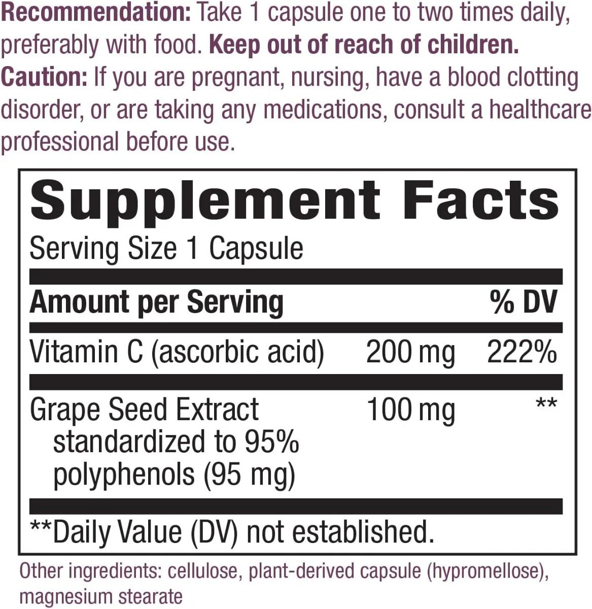 Grape Seed 30Capsules - Image 5