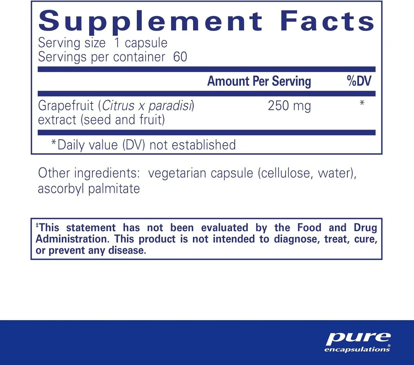 Grapefruit Seed Extract 250 MG 60 Capsules - Image 2