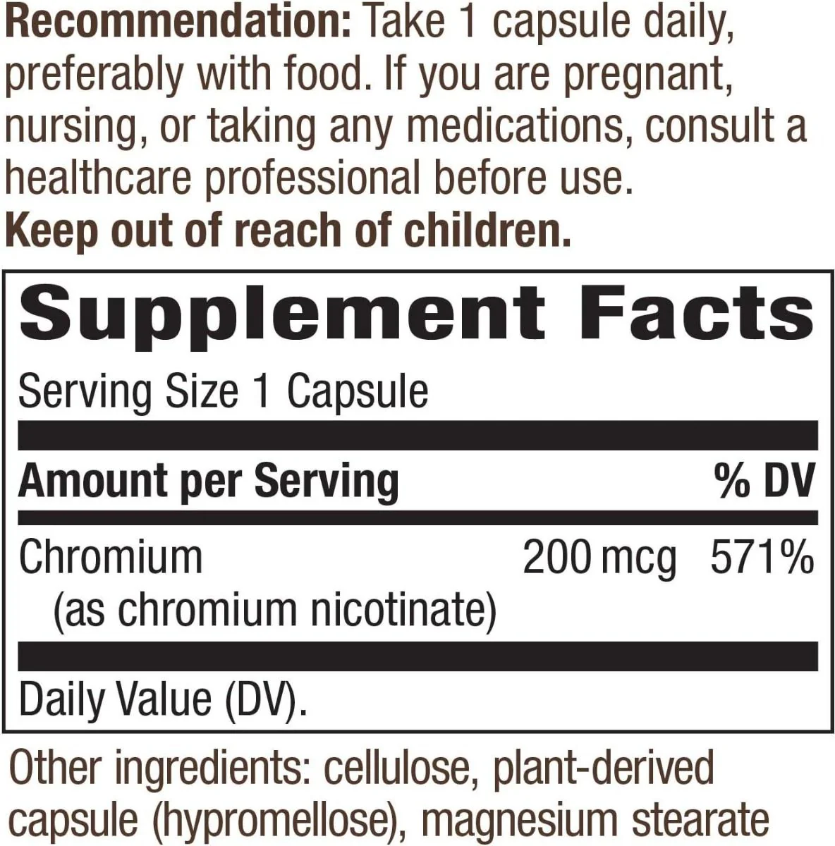 GTF Chromium 100Capsules - Image 3