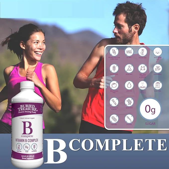 High Potency B Complete 16 OZ LiquidApple - Image 3