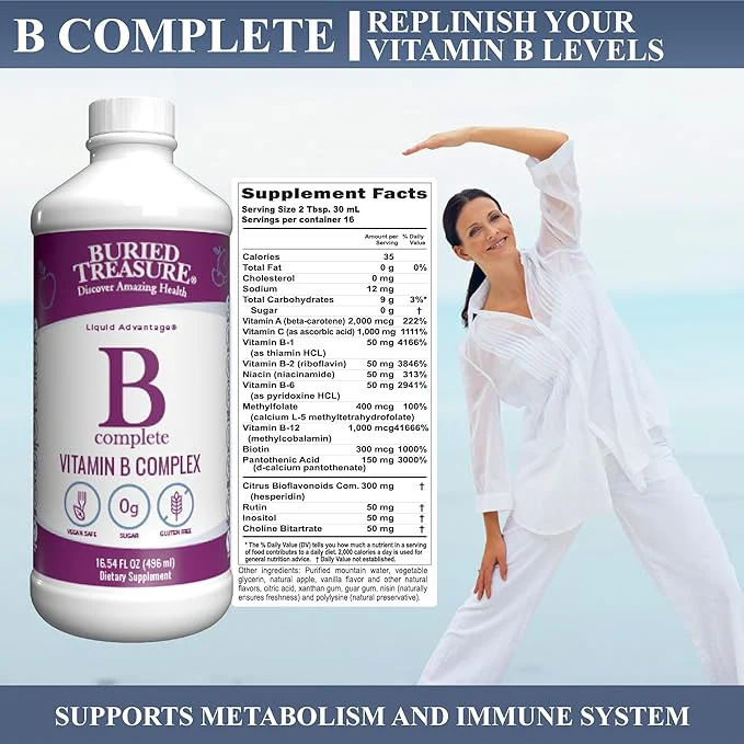 High Potency B Complete 16 OZ LiquidApple - Image 4