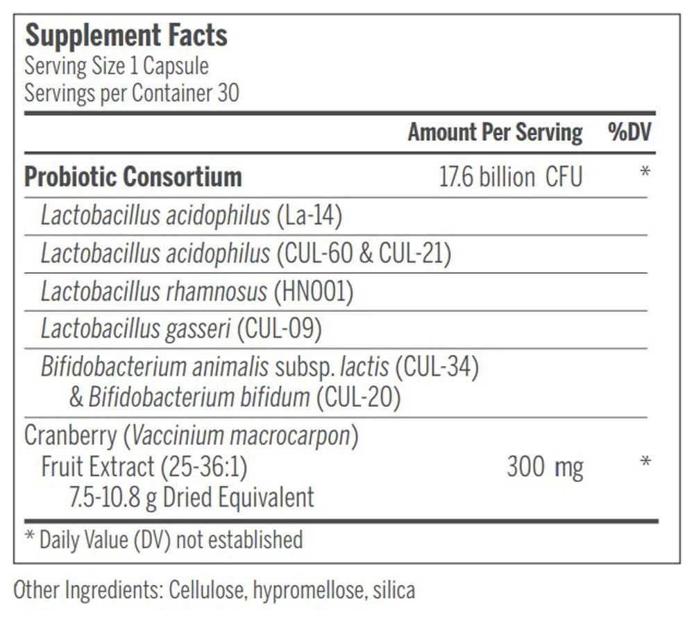 HMF Women's Daily Probiotic 30 Veggie Caps - Image 2