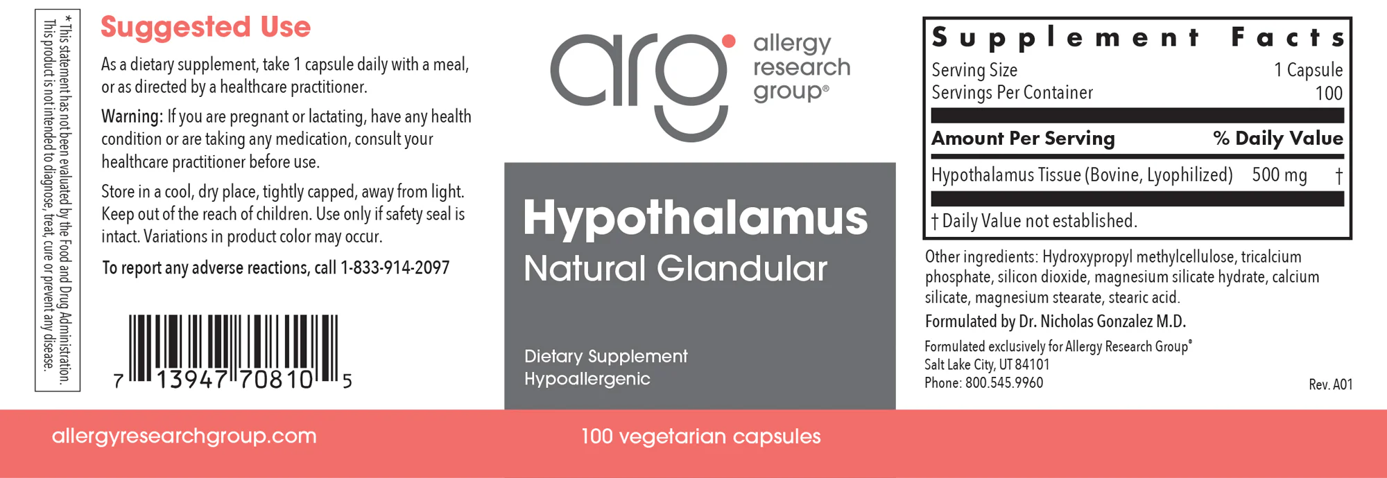 Hypothalamus 100Veggie Caps - Image 3