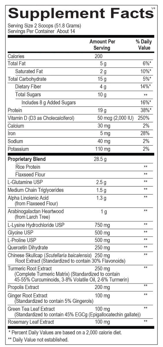 InflammaCORE 1 lb 9.6 Oz Powder Strawberry - Image 2