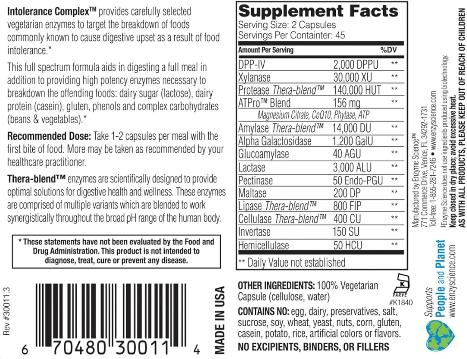Intolerance Complex 90Capsules - Image 2