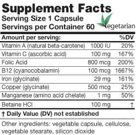Iron Plus 60 Veggie Caps - Image 2