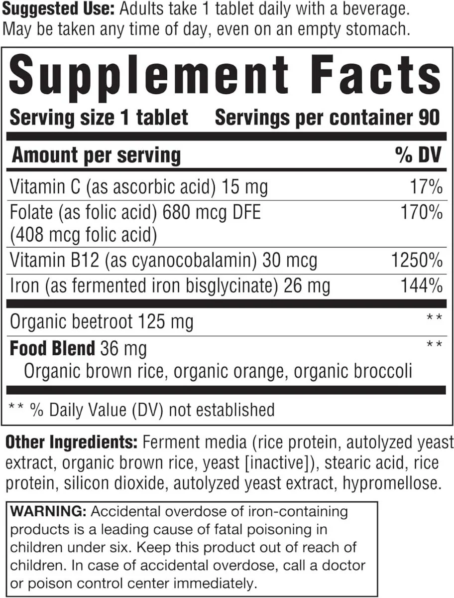 Iron Response 90 Tablets - Image 2