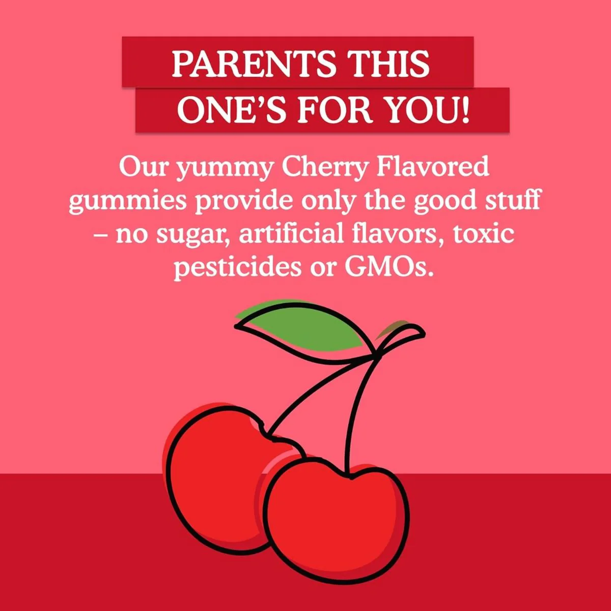 Kids Organic Immune Gummy 60 Gummies Cherry - Image 4