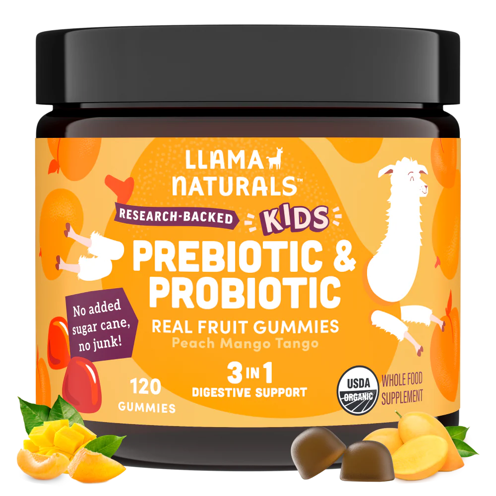 Kids Prebiotic & Probiotic Gummies, Peach Mango (120 ct)