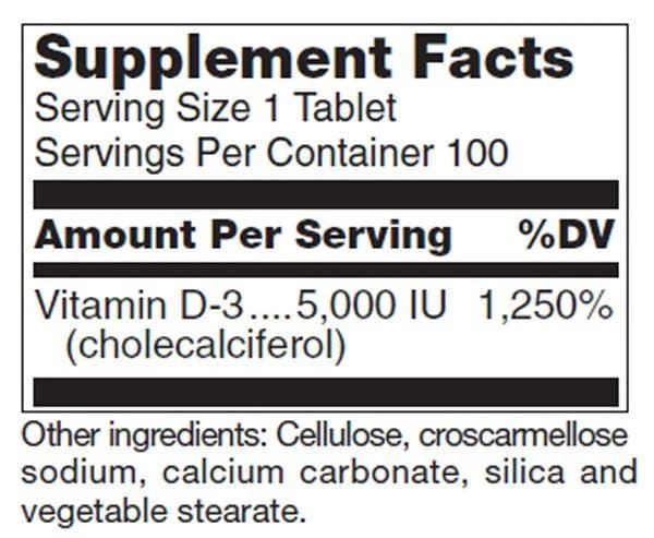 Klean-D 5000 IU 100Tablets Item - Image 2
