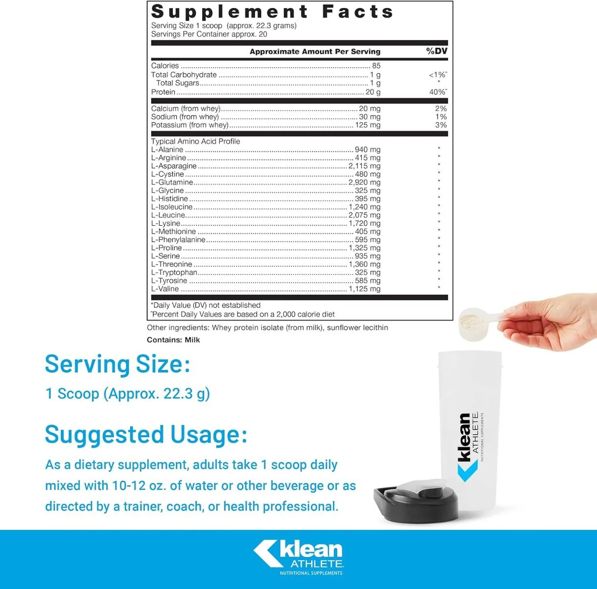 Klean Isolate 15.73 Oz Powder - Image 2