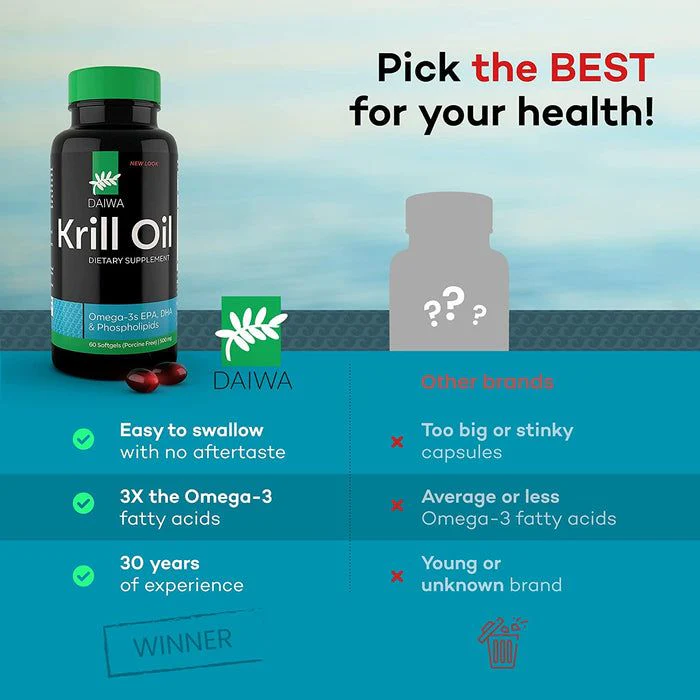 Krill Oil - 500 mg - 60 Softgels - Image 9