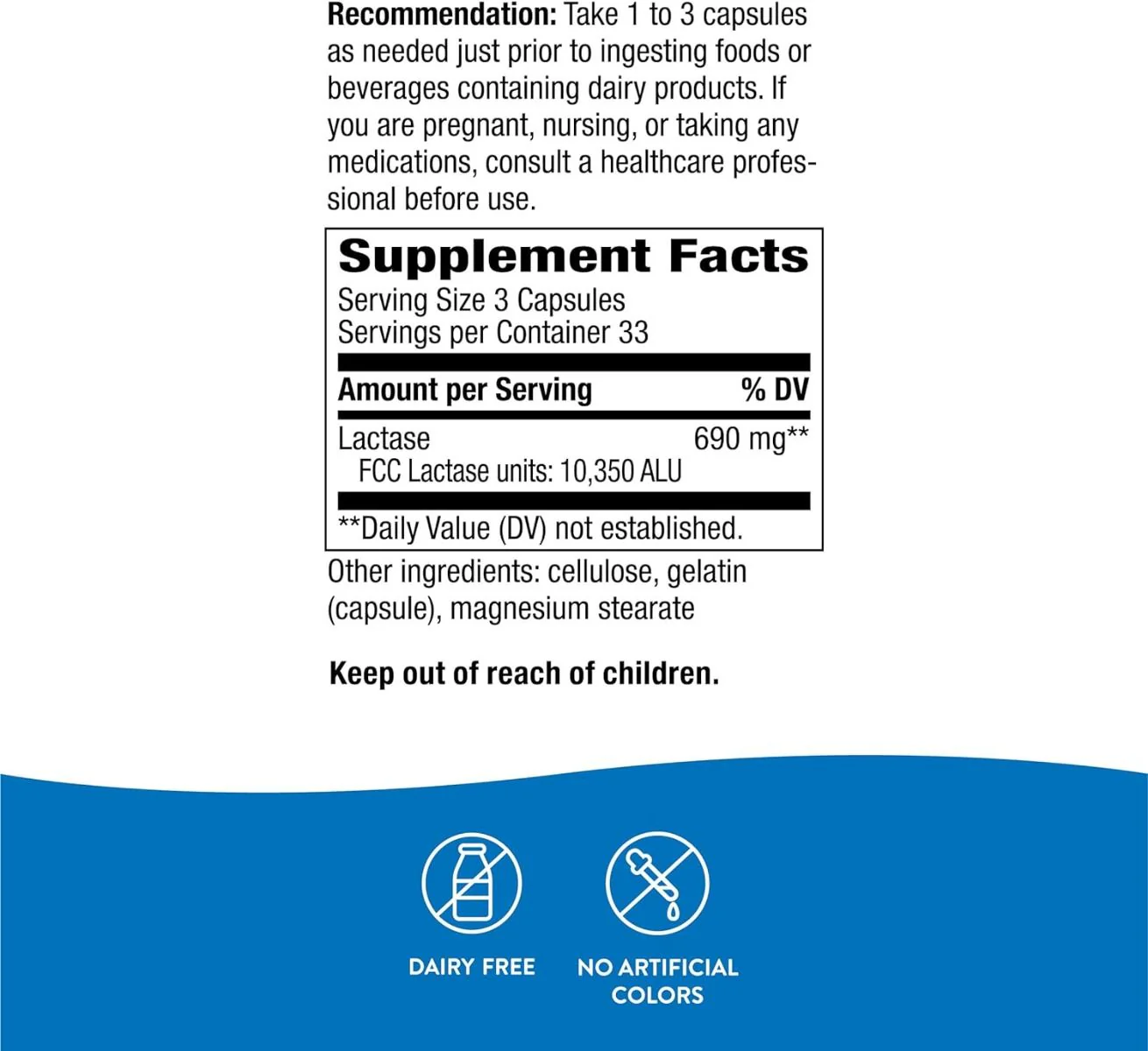 Lactase Enzyme 100Capsules - Image 6