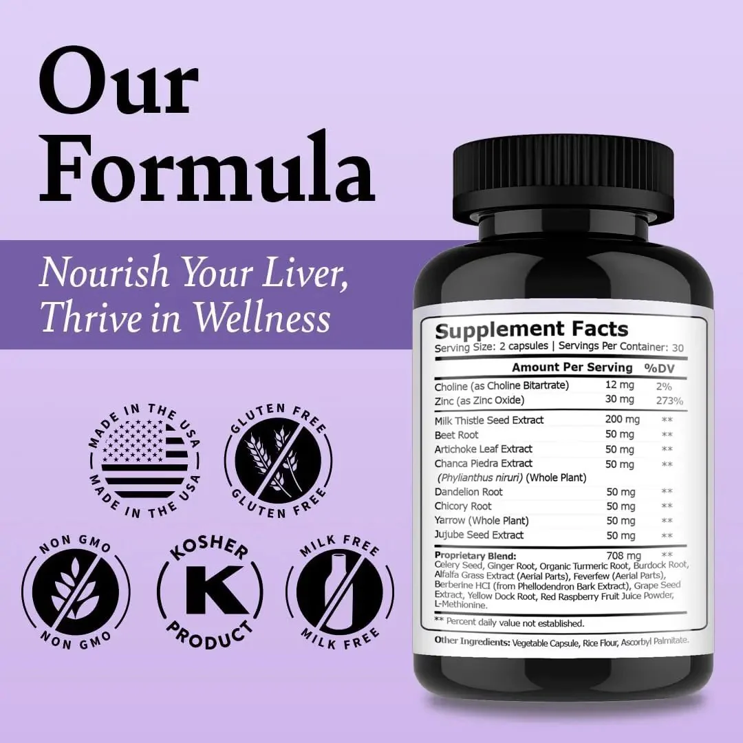 Liver Cleanse and Detox & Repair Formula - Herbal Liver Support Supplement Liver Detox - Image 6