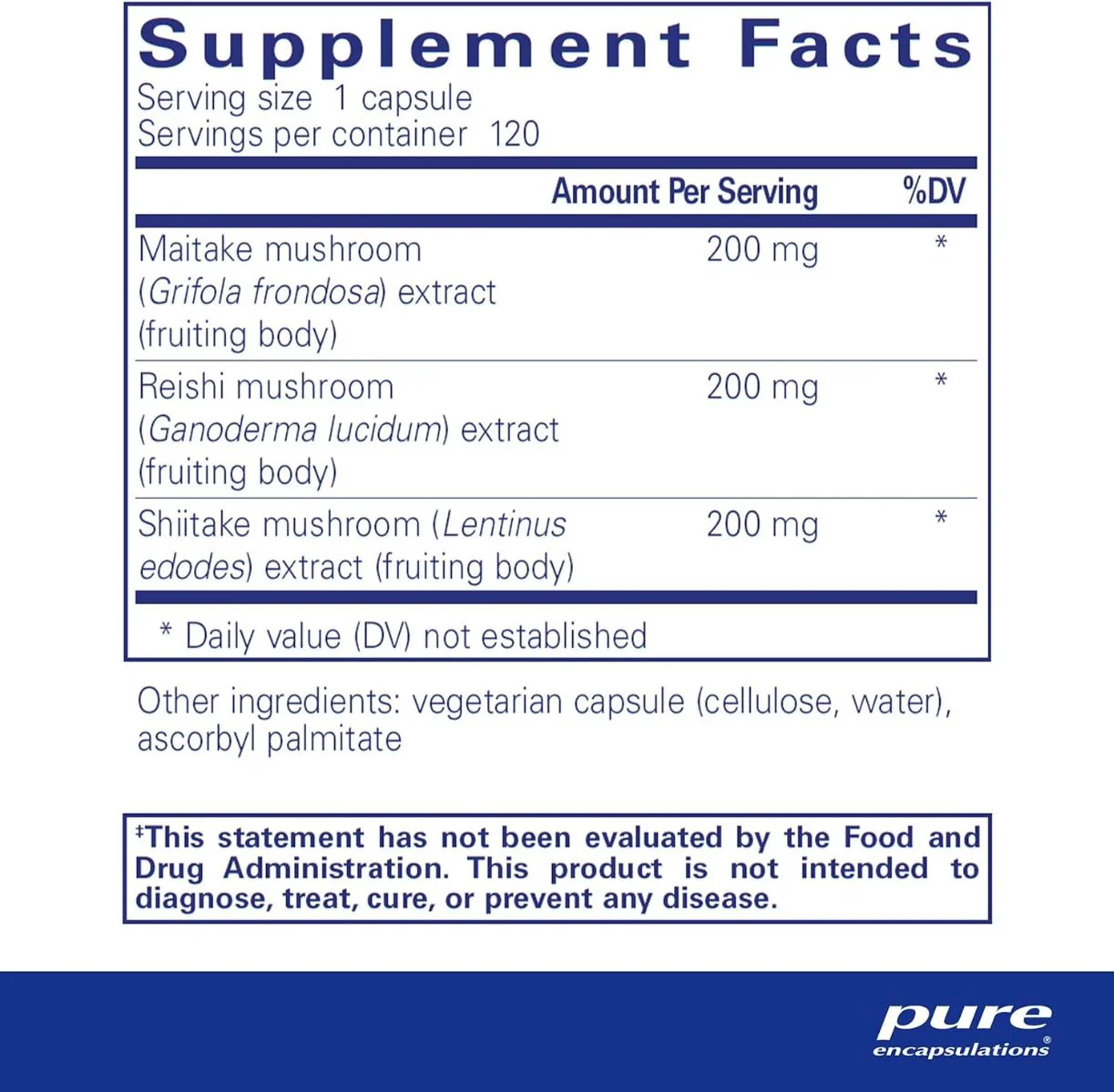 M/R/S Mushroom Formula 120 Capsules - Image 2