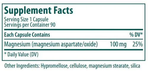 Magnesium 100 MG 90 Capsules - Image 2