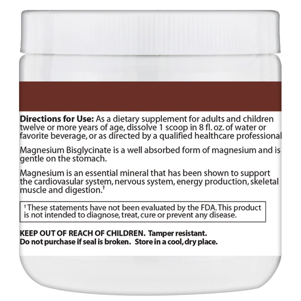 Magnesium Bisglycinate 6.35 oz (180 g) Powder Lemonade - Image 2