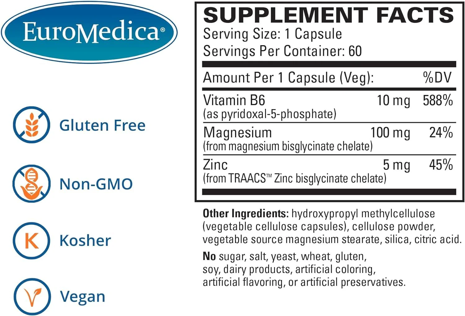 Magnesium + P-5-P 60 Capsules - Image 5