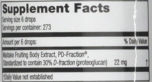 Maitake D-fraction Pro 4X 2 Oz Drops - Image 3