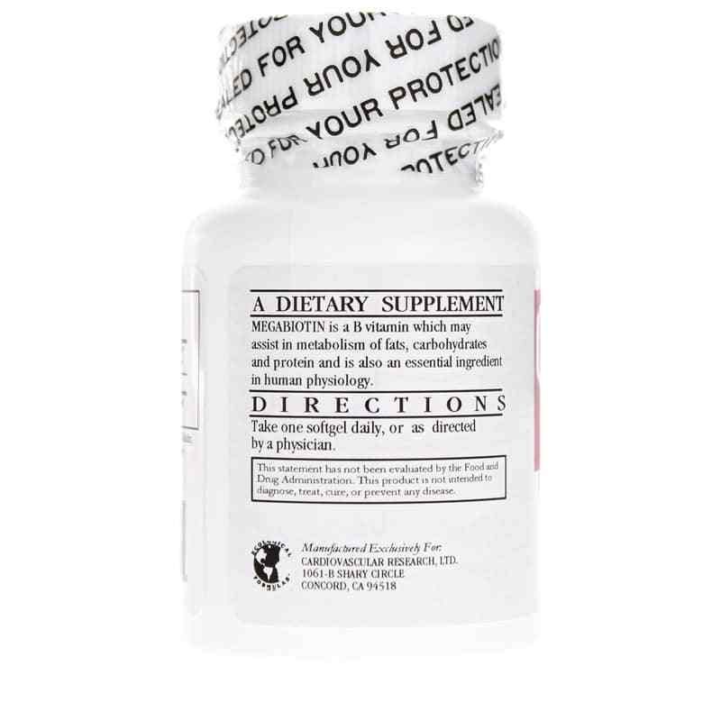 Megabiotin 10,000 MCG 50Softgels - Image 3
