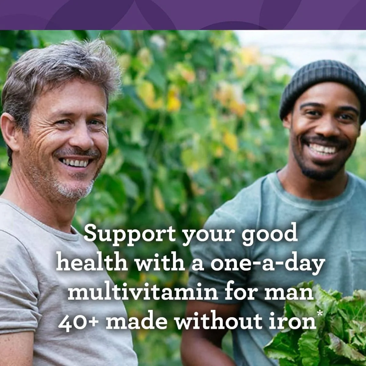 Men Over 40 One Daily Iron Free 60 Tablets - Image 3