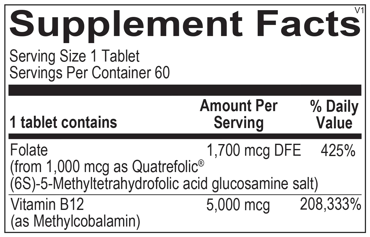 Methyl B12 60 Tablets - Image 2