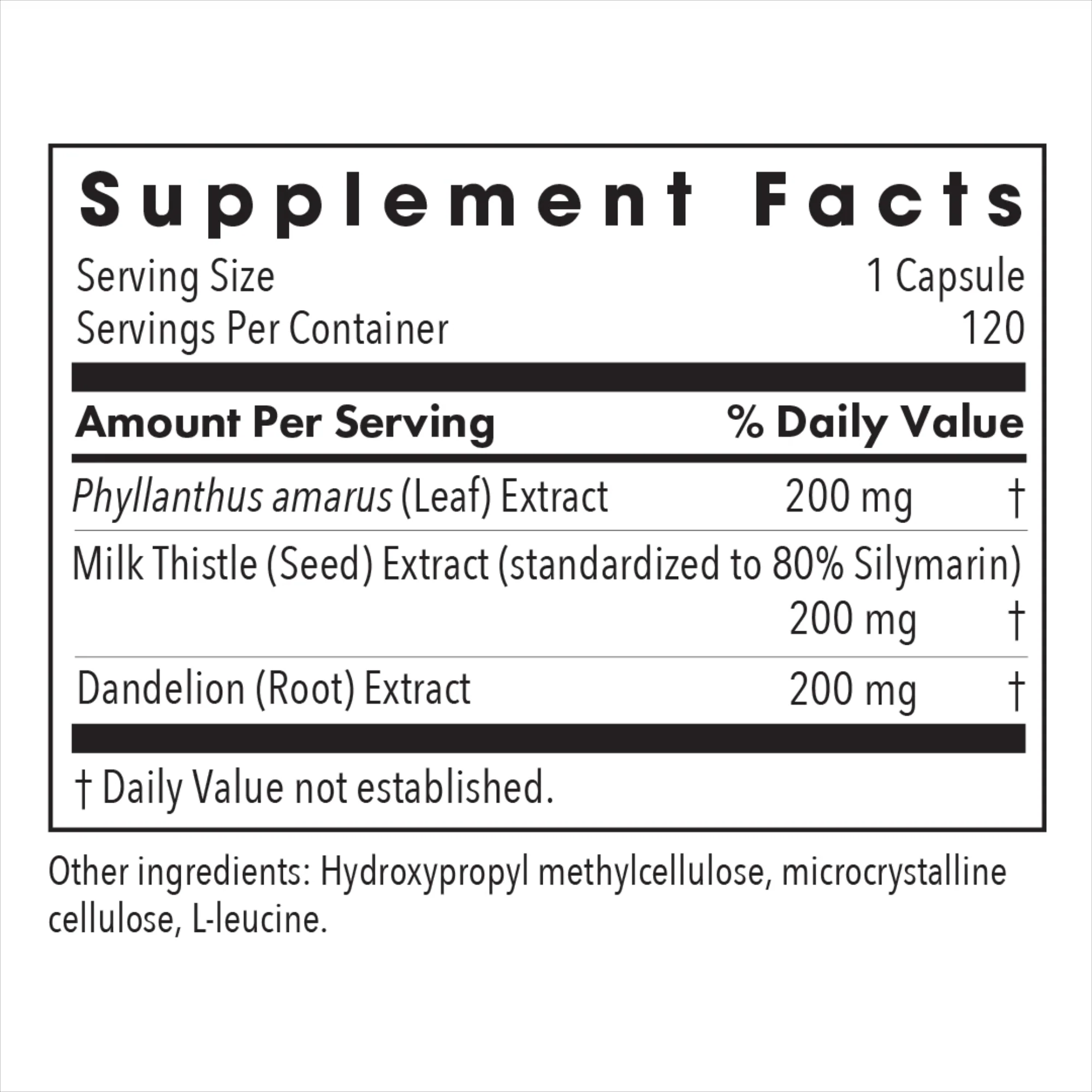 Milk Thistle Plus 120Veggie Caps - Image 3