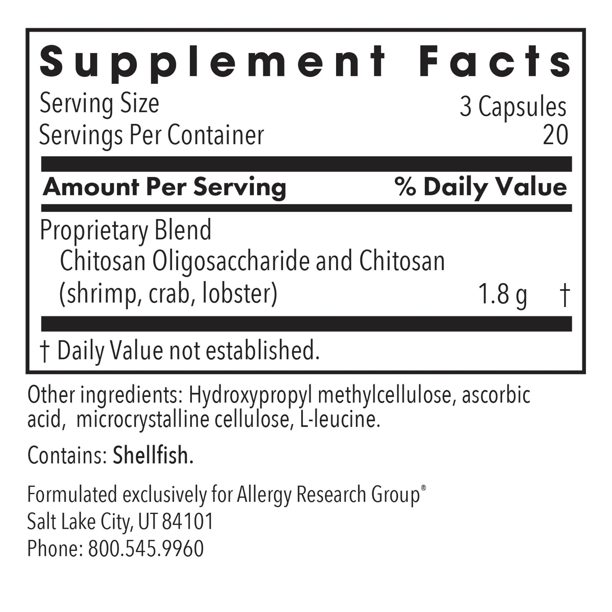 MicroChitosan 60Veggie Caps - Image 4