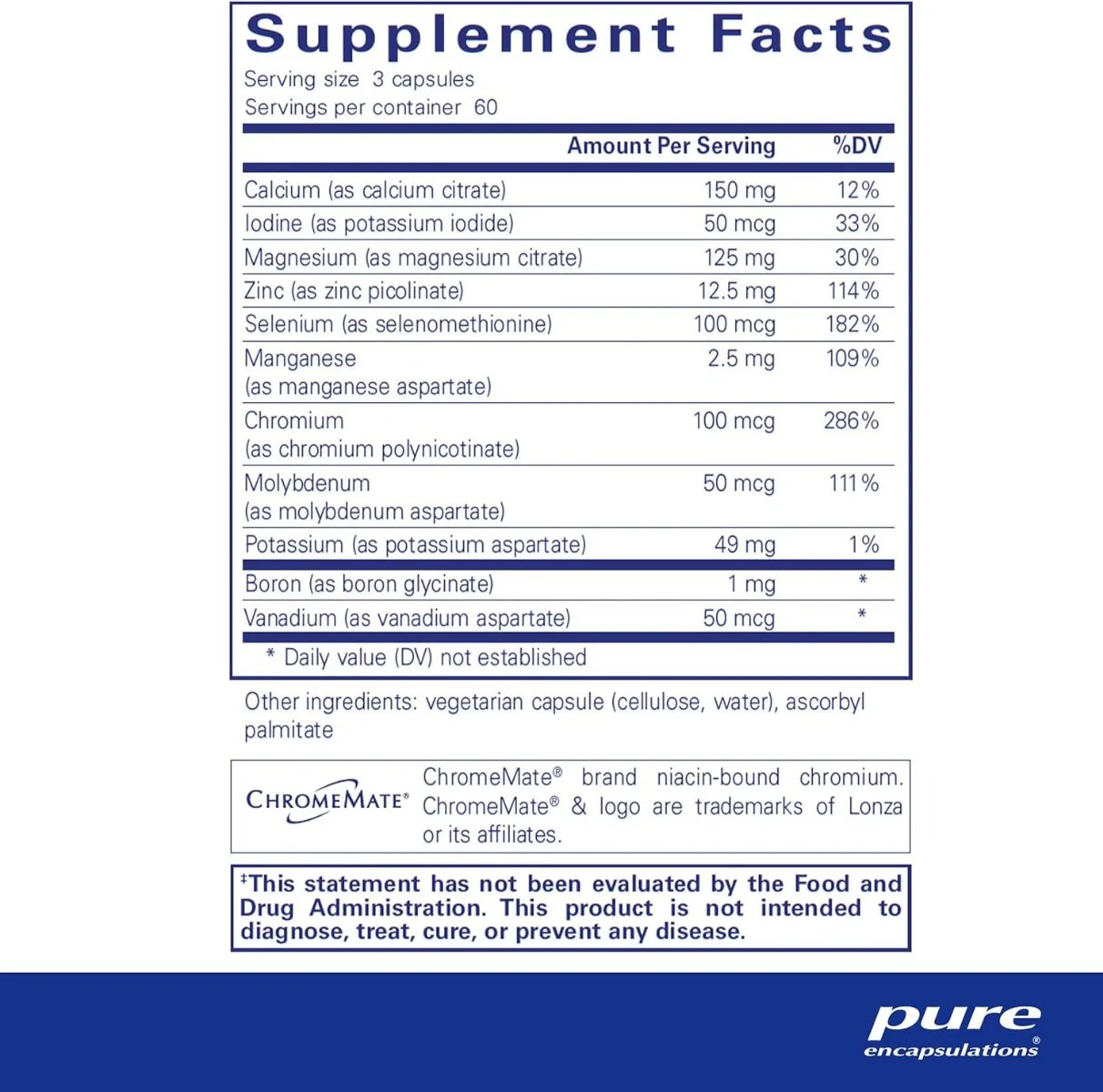 Mineral 650 without Copper and Iron 180 Capsules - Image 2