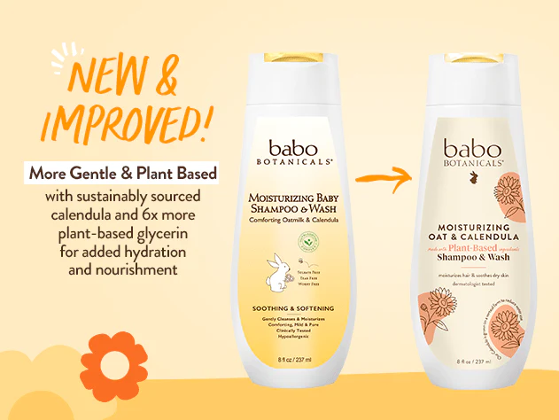 Moisturizing Baby Shampoo and Wash - Oatmilk Calendula - Image 5