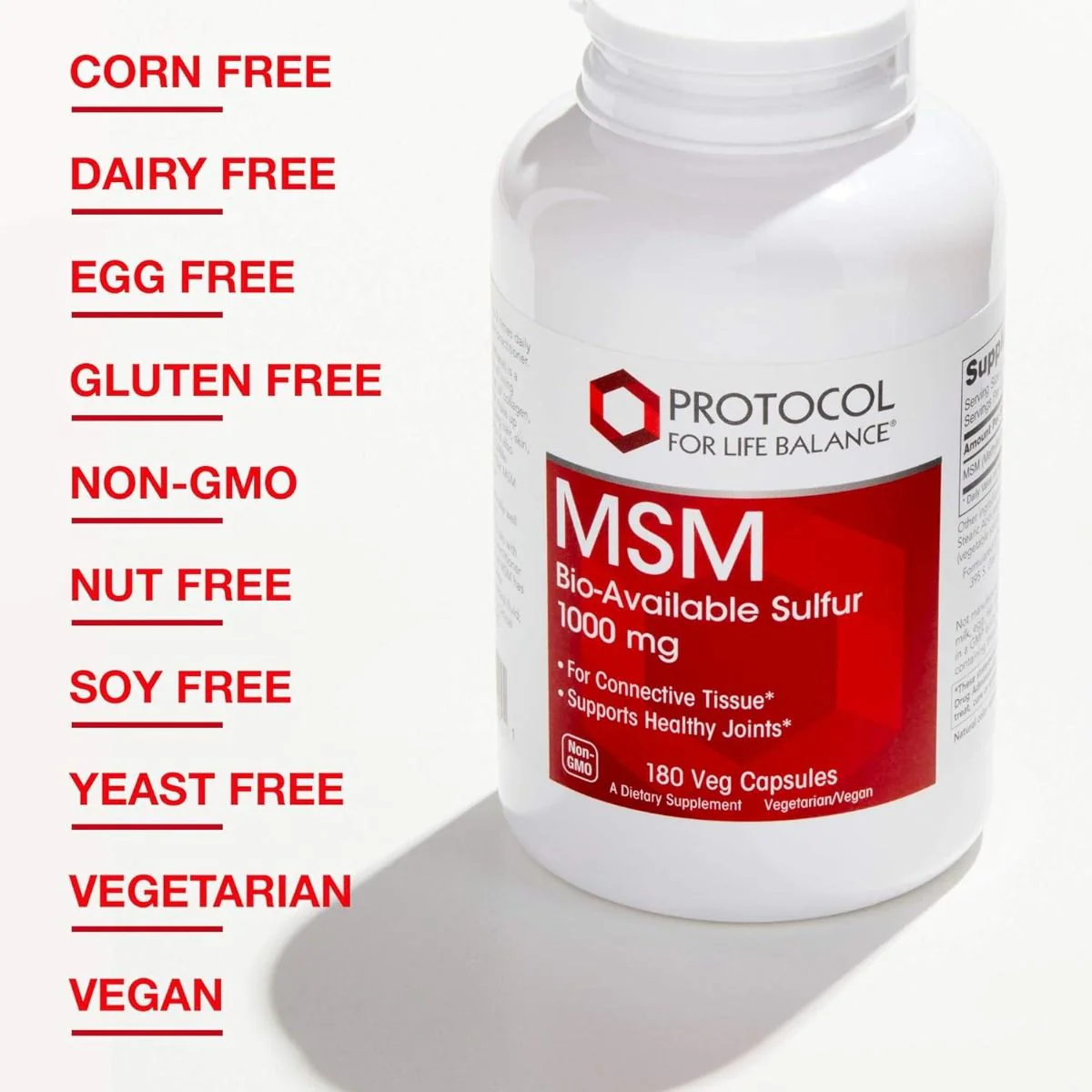 MSM Bio-Available Sulfur 180 Vegan Capsules - Image 6