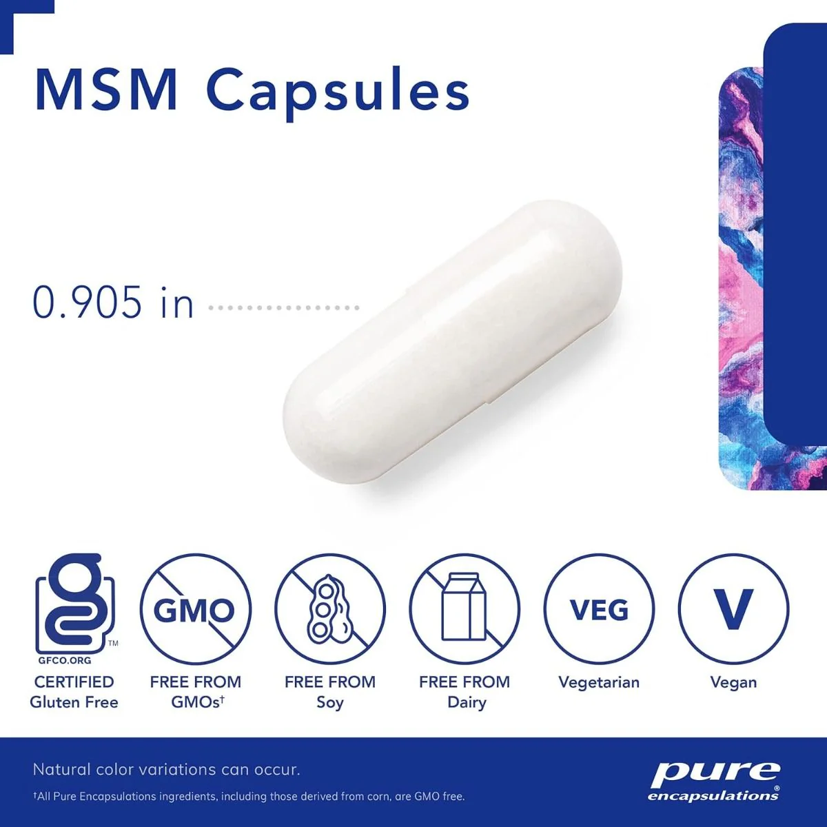 MSM Capsules 850 MG 360 Veggie Caps - Image 3
