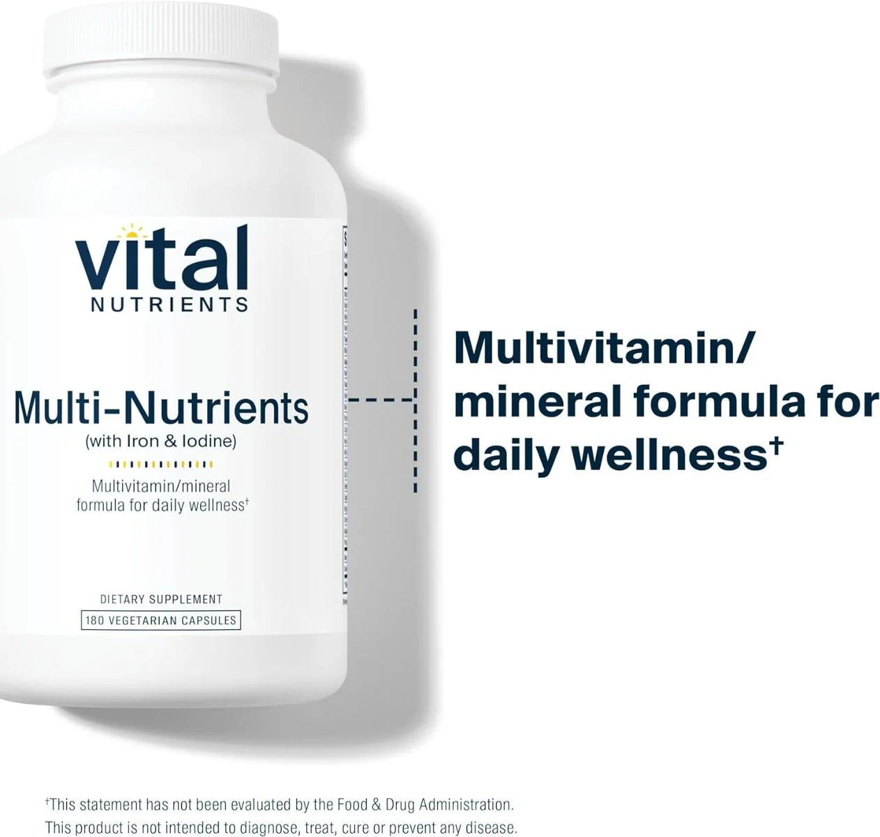 Multi-Nutrients (with Iron & Iodine) 180 Veggie Caps - Image 7