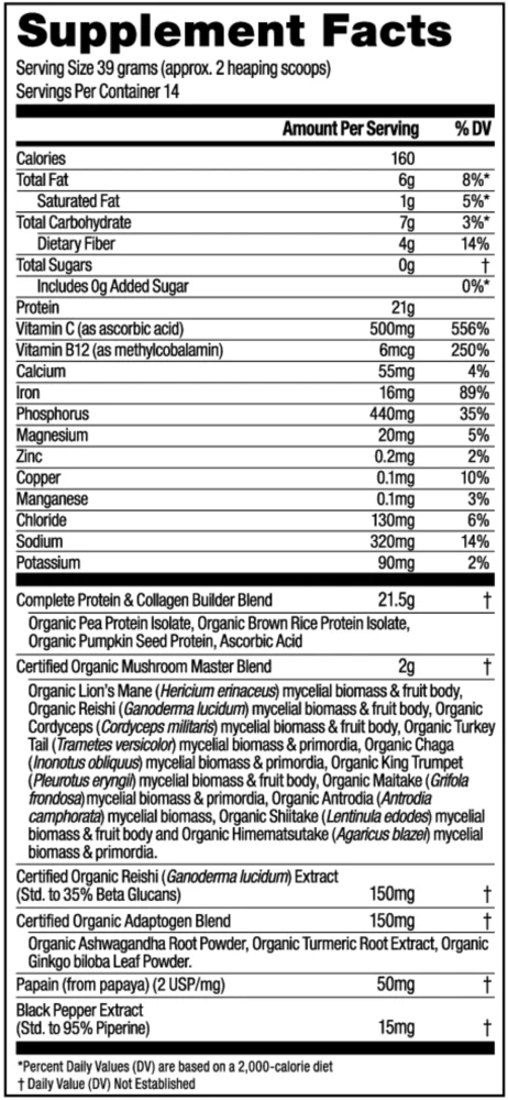 Mushroom Master Blend Chocolate Protein - Image 3