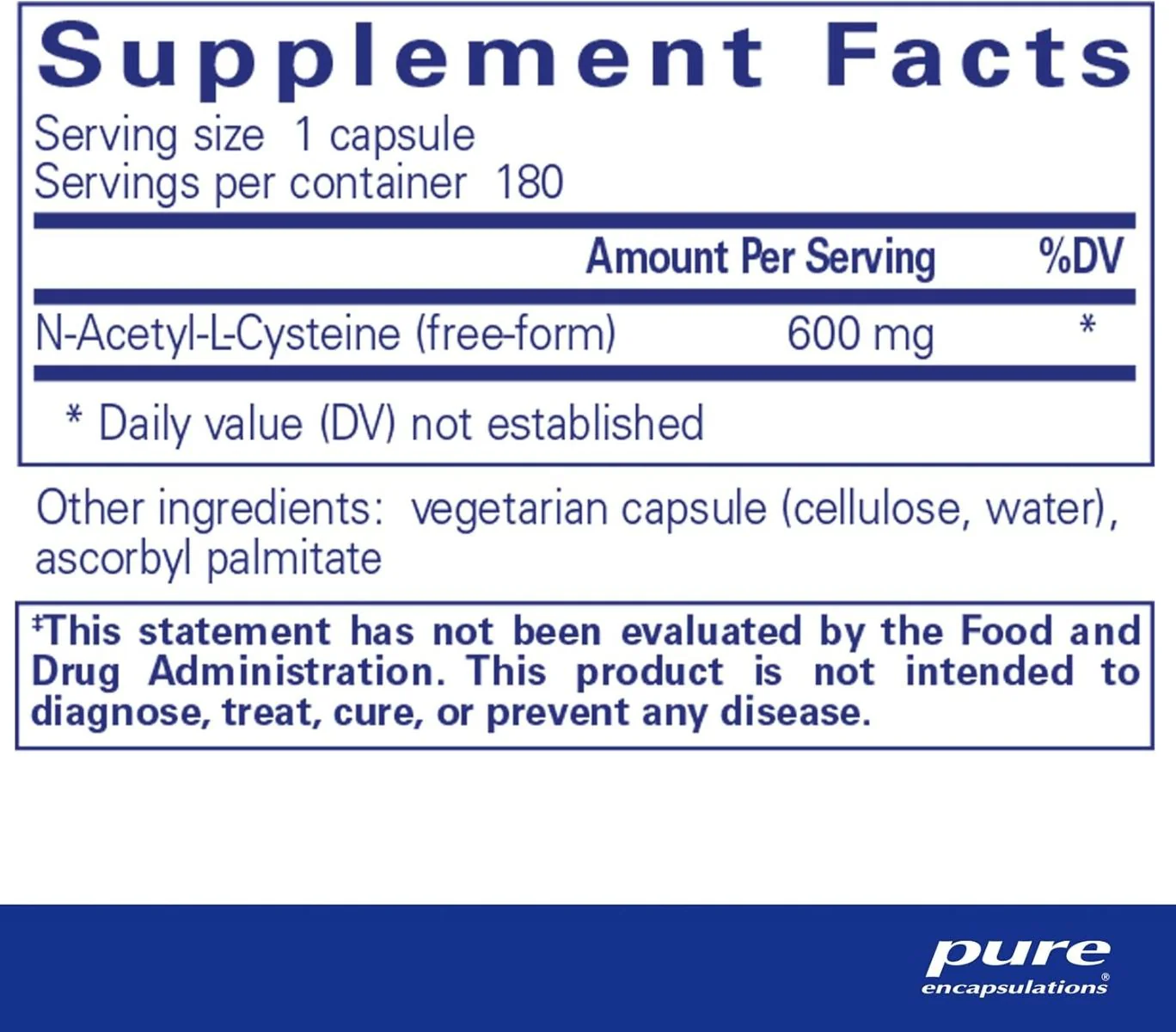 NAC 600 MG 180 Veggie Caps - Image 2