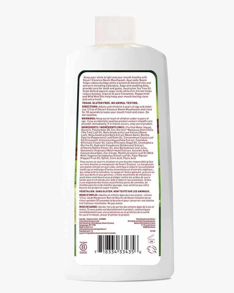 Natural Neem - Cinnamint 16 fl. ozMouthwash - Image 3