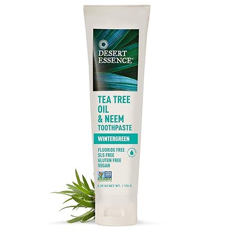 Natural Tea Tree Oil & Neem 6.25 Oz Toothpaste - Image 3