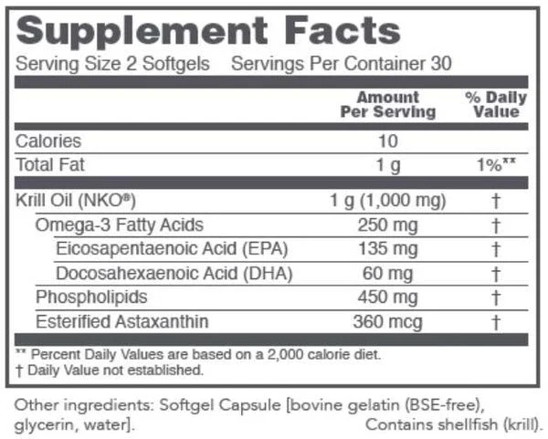Neptune Krill Oil 500mg 60 Softgels - Image 2