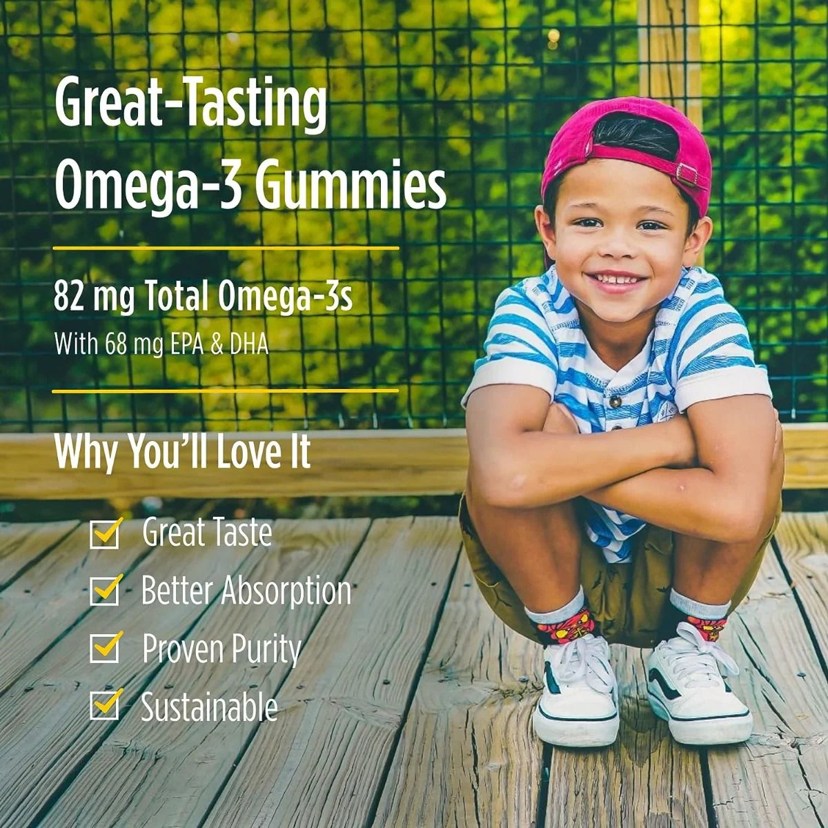 Nordic Omega-3 Gummies 120 Gummies Tangerine - Image 5