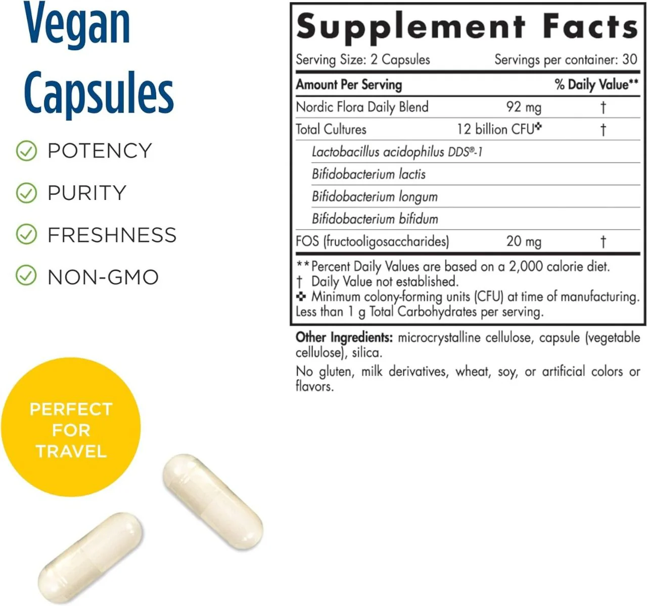 Nordic Probiotic Daily 60 Capsules - Image 2