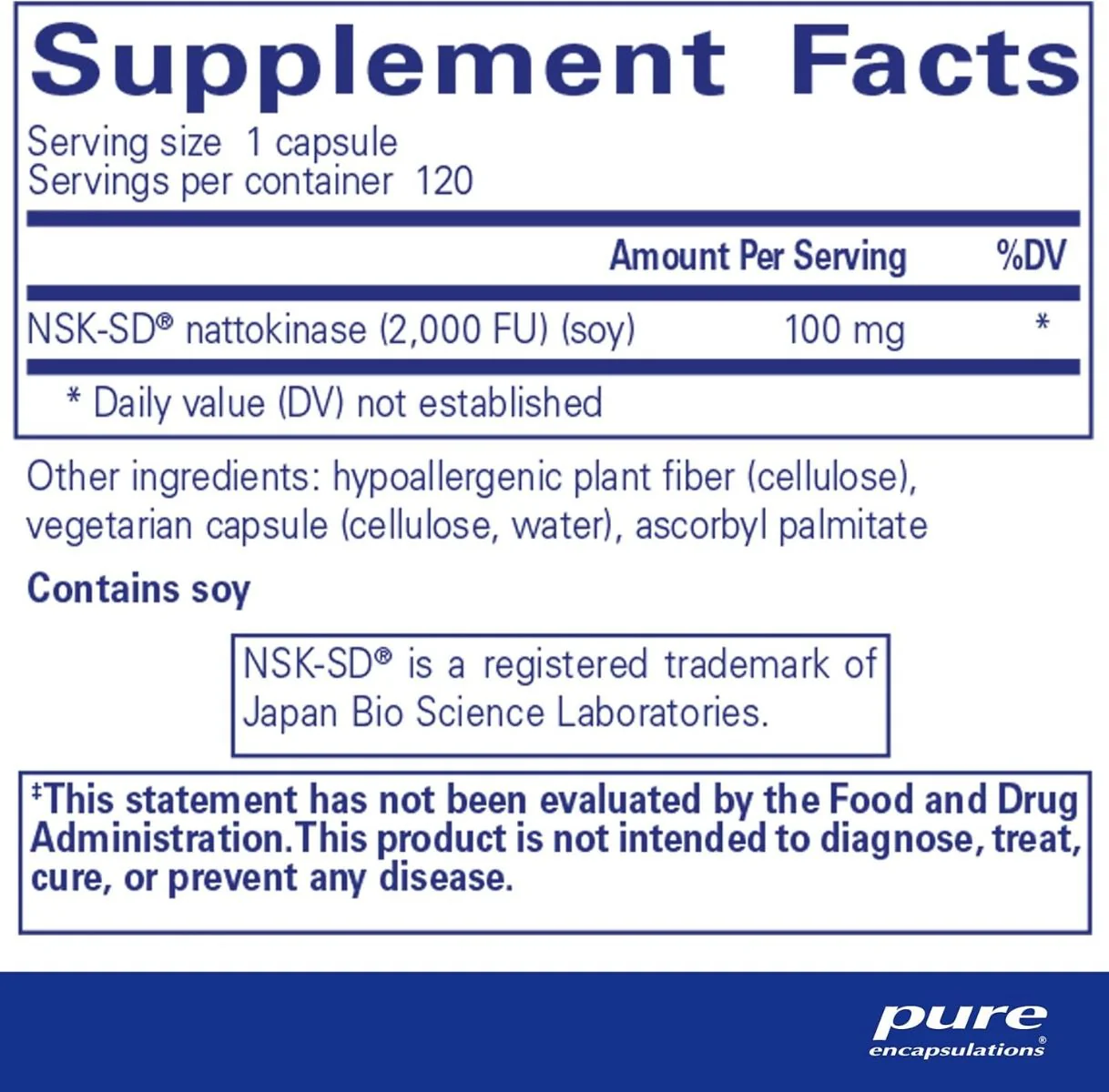 NSK-SD 100 Mg 120 Veggie Caps - Image 2