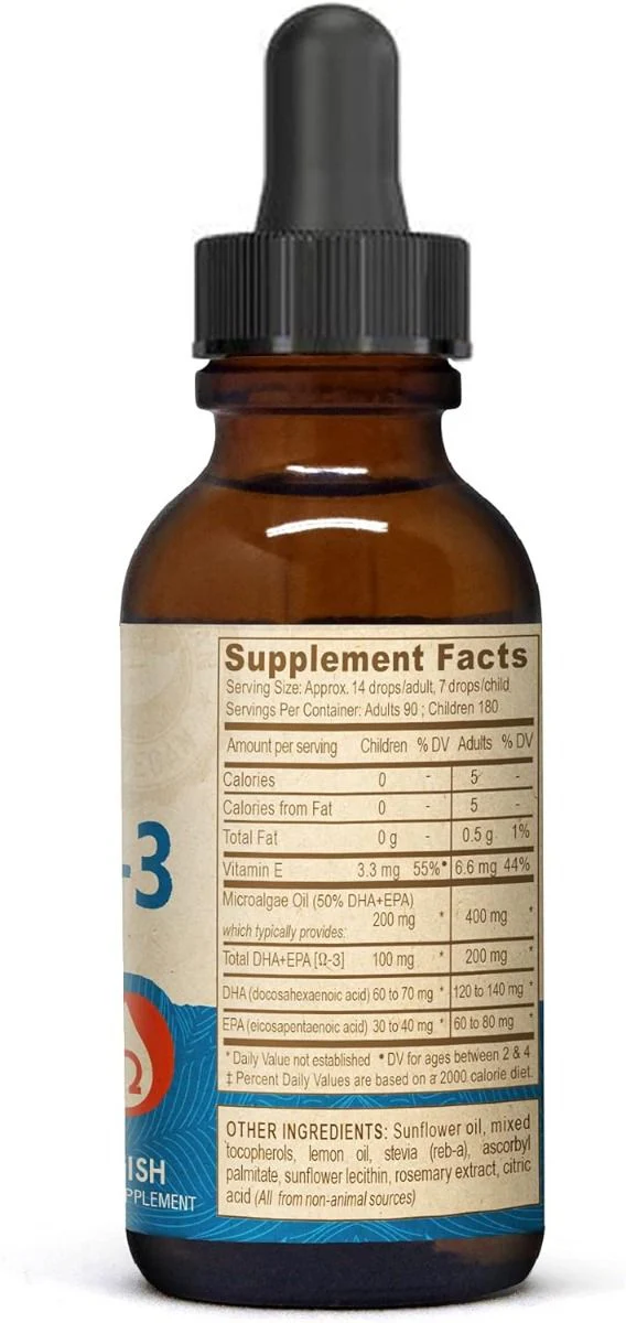 Omega 3 DHA EPA 2 fl oz (60 mL)LiquidLemon - Image 3