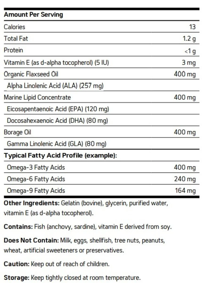 Omega EFA Complex 60 Softgels - Image 2