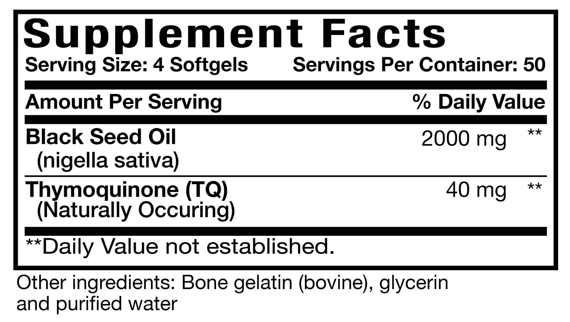 Opti Black Seed Pearls 200 Softgels - Image 2