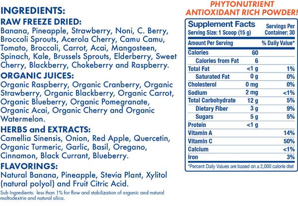 Optimal Fruit & Veggie Plus 450g Powder - Image 2