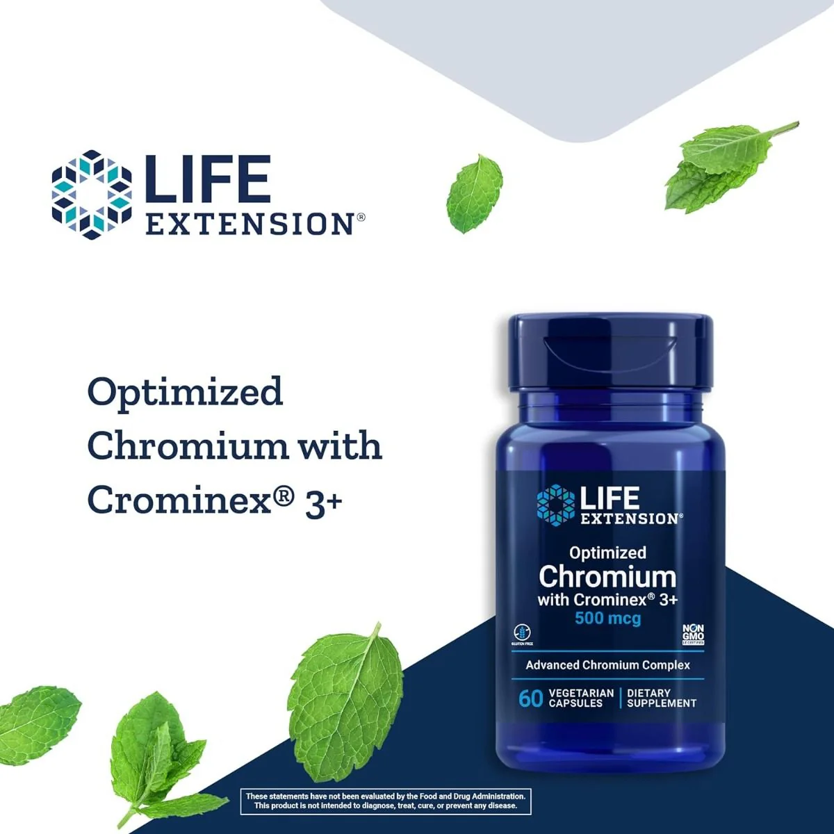 Optimized Chromium with CrominEx 3+ 500 MCG 60 Veggie Caps - Image 8